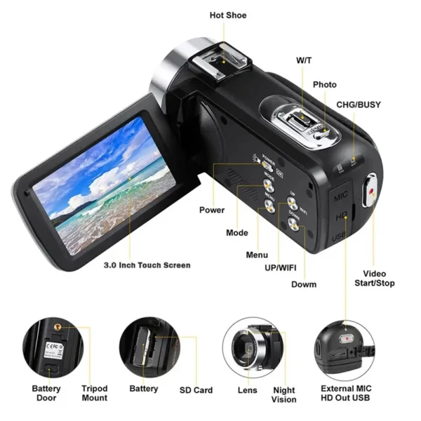 1080P Full Hd 16MP DV Camcorder Digital - Image 6